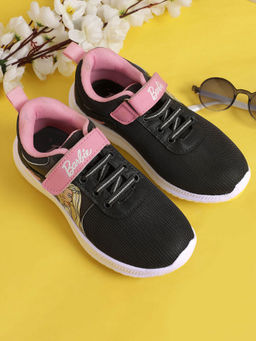 Kidsville - Barbie Printed Kids Girls Black Sneakers
