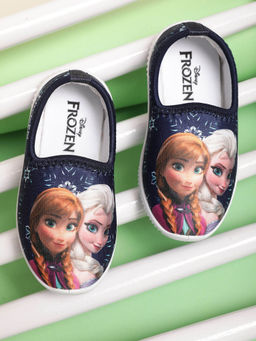 Kidsville - Frozen Printed Kids Girls Navy Blue Sneakers