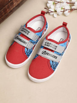 Kidsville - Captain America Printed Kids Boys Red Sneakers