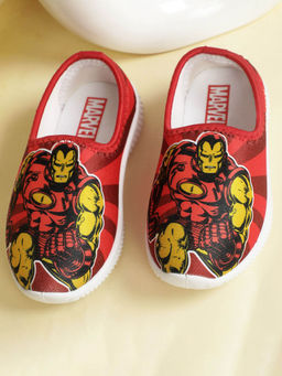 Kidsville - Iron Man Printed Kids Boys Red Sneakers