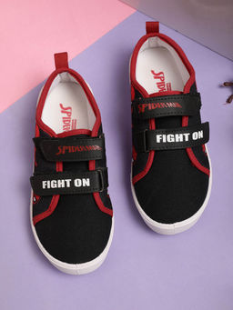Kidsville - Spiderman Printed Kids Boys Black Sneakers