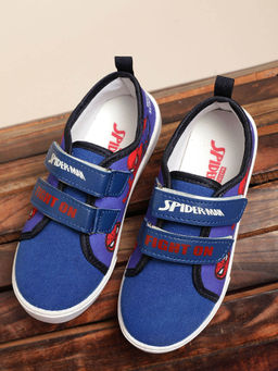 Kidsville - Spiderman Printed Kids Boys Blue Sneakers