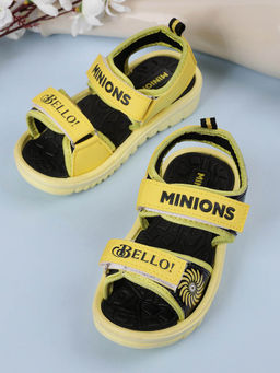 Kidsville - Minions Printed Kids Boys Yellow Sports Sandals