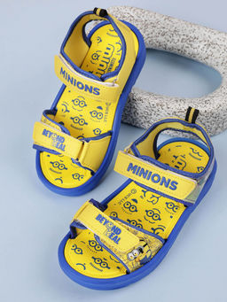 Kidsville - Minions Printed Kids Boys Yellow Sports Sandals