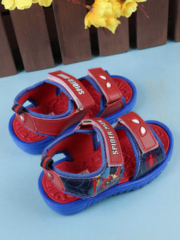 Kidsville - Spiderman Printed Kids Boys Red Sports Sandals