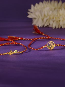GIVA - 925 Silver Show Your Care Rakhi Set of 2