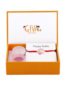 GIVA - 925 Silver Rose Gold Swan Rakhi