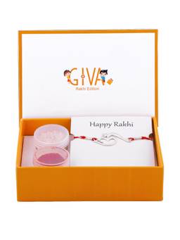 GIVA - 925 Silver Stylish Om Rakhi