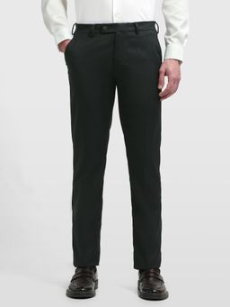 Arrow - Men's Green Regular Fit Textured Trouser