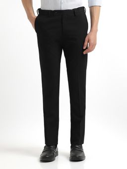 Arrow - Men's Hudson Tailored Regular Fit Super Black Trouser