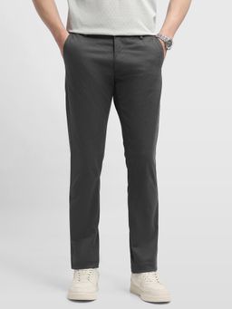Arrow Sports - Men's Grey Bronson Slim Fit Textured Trouser