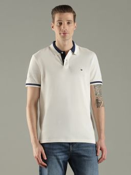 Tommy Hilfiger - Men'S Yellow Solid/Plain Polo T-Shirt