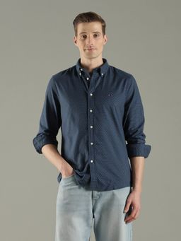Tommy Hilfiger - Printed Slim Fit Cotton Shirt