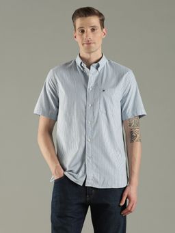 Tommy Hilfiger - Striped Regular Fit Cotton Shirt