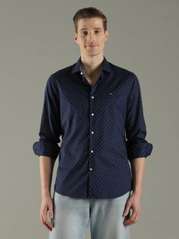 Tommy Hilfiger - Printed Slim Fit Cotton Shirt