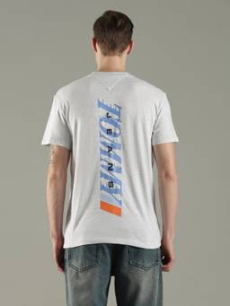 Tommy Hilfiger - Men's Grey Graphic T-Shirt