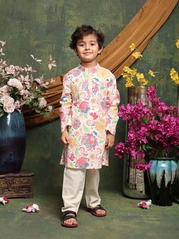 SAKA DESIGNS - Boys Multi-Color Printed Kurta & Pyjama