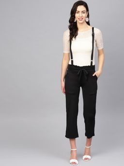 Voxati - Women Black Dungaree