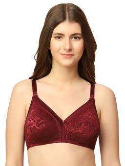 Triumph - Jollyfit Deluxe Non-padded Non-wired Full Coverage Everyday Bra - Maroon