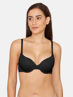 Zivame - Push Up Wired Medium Coverage T-shirt Bra - Anthracite2