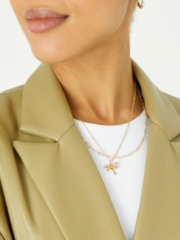 Accessorize London - Women's Gold Dragonfly Neclace
