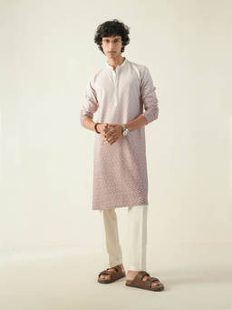 KISAH - Brown Ombre Kurta With Trouser