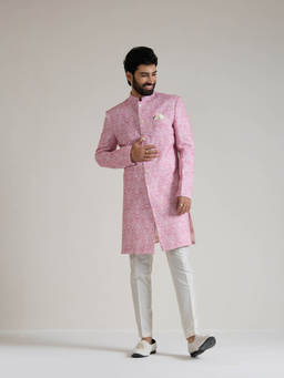 KISAH - Pink Indo-Western Sherwani with Trouser