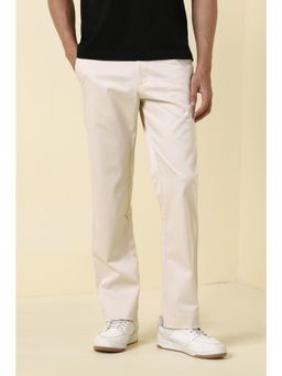 Allen Solly - Men Beige Solid Casual Trousers
