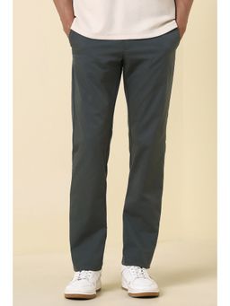 Allen Solly - Men Grey Solid Casual Trousers