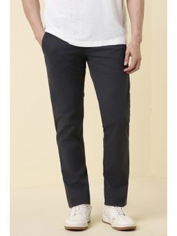 Allen Solly - Men Black Solid Casual Trousers