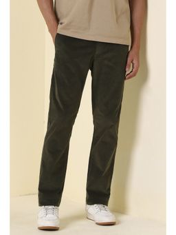 Allen Solly - Men Green Solid Casual Trousers