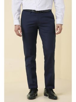Allen Solly - Men Navy Solid Formal Trousers