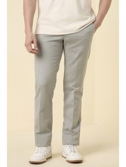 Allen Solly - Men Grey Solid Casual Trousers