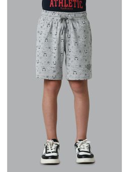 Van Heusen - Boys Smart Tech & Easy Stain Release Shorts - Grey Melange