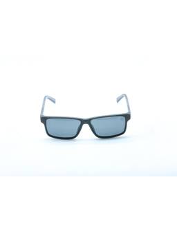 Timberland - Black Rectangular Acetate Uv Protected Unisex Sunglasses (Tb00015 53 02D) (53)