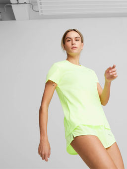 Puma - Run Favourite Womens Yellow T-Shirt