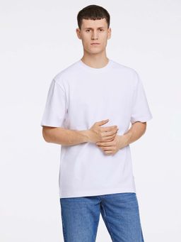 LINDBERGH - Mens White Round Neck Short Sleeve Solid T-Shirt