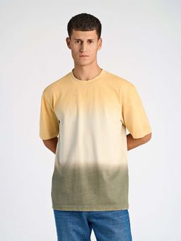 LINDBERGH - Mens Multicolor Round Neck Short Sleeve Ombre T-Shirt