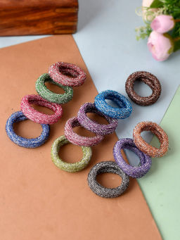 Silvermerc Designs - Multi-Color Ponytail Holders (Set of 12)