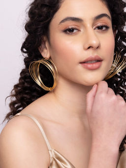 Indya - Gold Multi Hoop Earrings