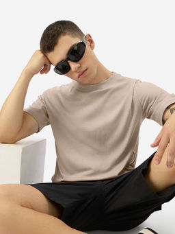 The Souled Store - Originals Solids: Mushroom Men Half Sleeve T-shirt