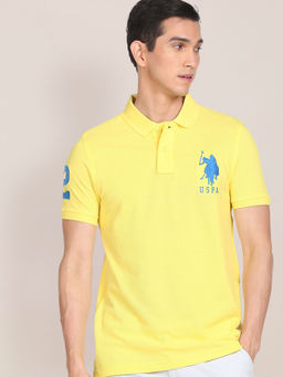 U.S. POLO ASSN. - Compact Cotton Logo Polo T-shirt