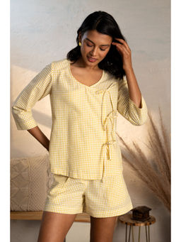 CANOOPI - Sunlit Grid Yellow Top