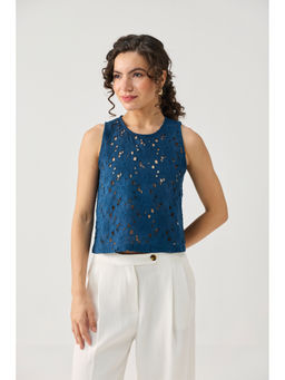 Reistor - The Embroidered Blue Top
