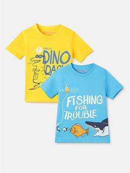 Googo Gaaga - Boys Yellow Cotton T-Shirt