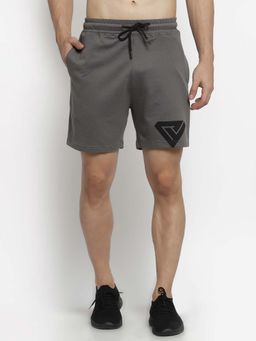 Club York - Men Grey Solid Shorts