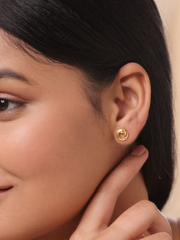 Mia by Tanishq - Mystic Hearts 14 kt Pure Gold Stud Earring for Her