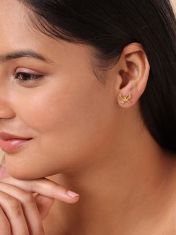 Mia by Tanishq - Cupid Edit Whimsical Wings 14 kt Gold Stud Earring