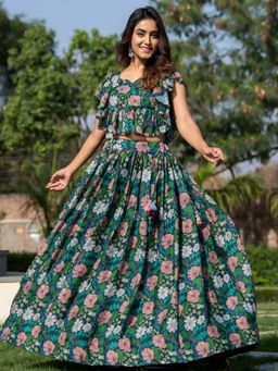 HOUSE OF JAMOTI - Diva Floral Blouse and Skirt (Set of 2)