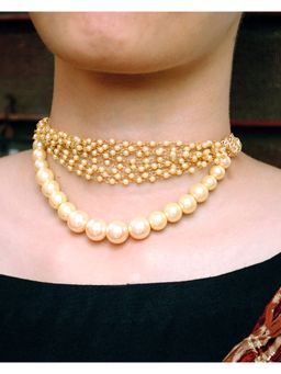 BeAbhika - Women Pearl Choker Necklace